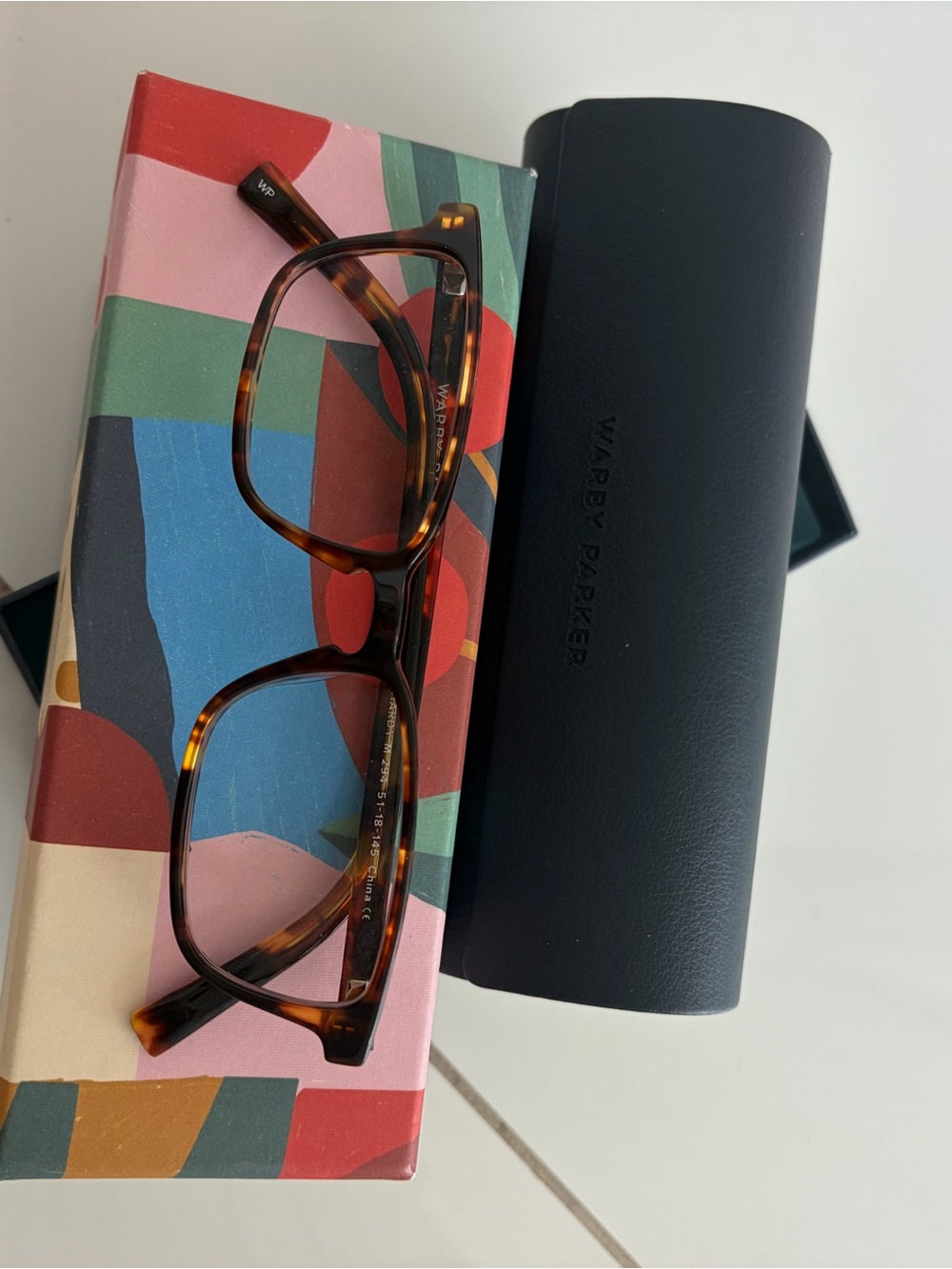 Warby Parker Men’s Tortoise Shell Rectangular Glasses - Brown